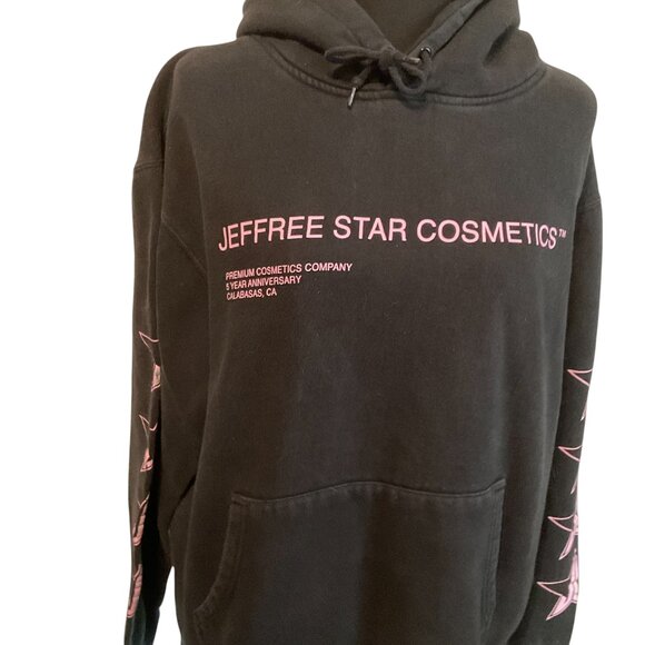 Jefferey Star Hoodie Black Premium Cosmetics Company 5 year anniversary size L - Picture 3 of 9